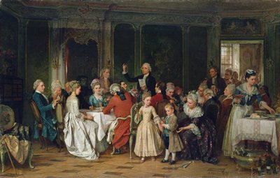 The Toast to the Bride by Marc Louis Benjamin Vautier
